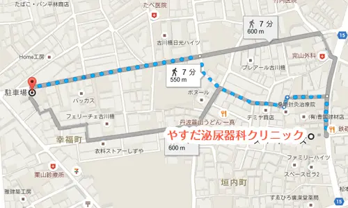 セレパーク古川橋 駐車場の場所